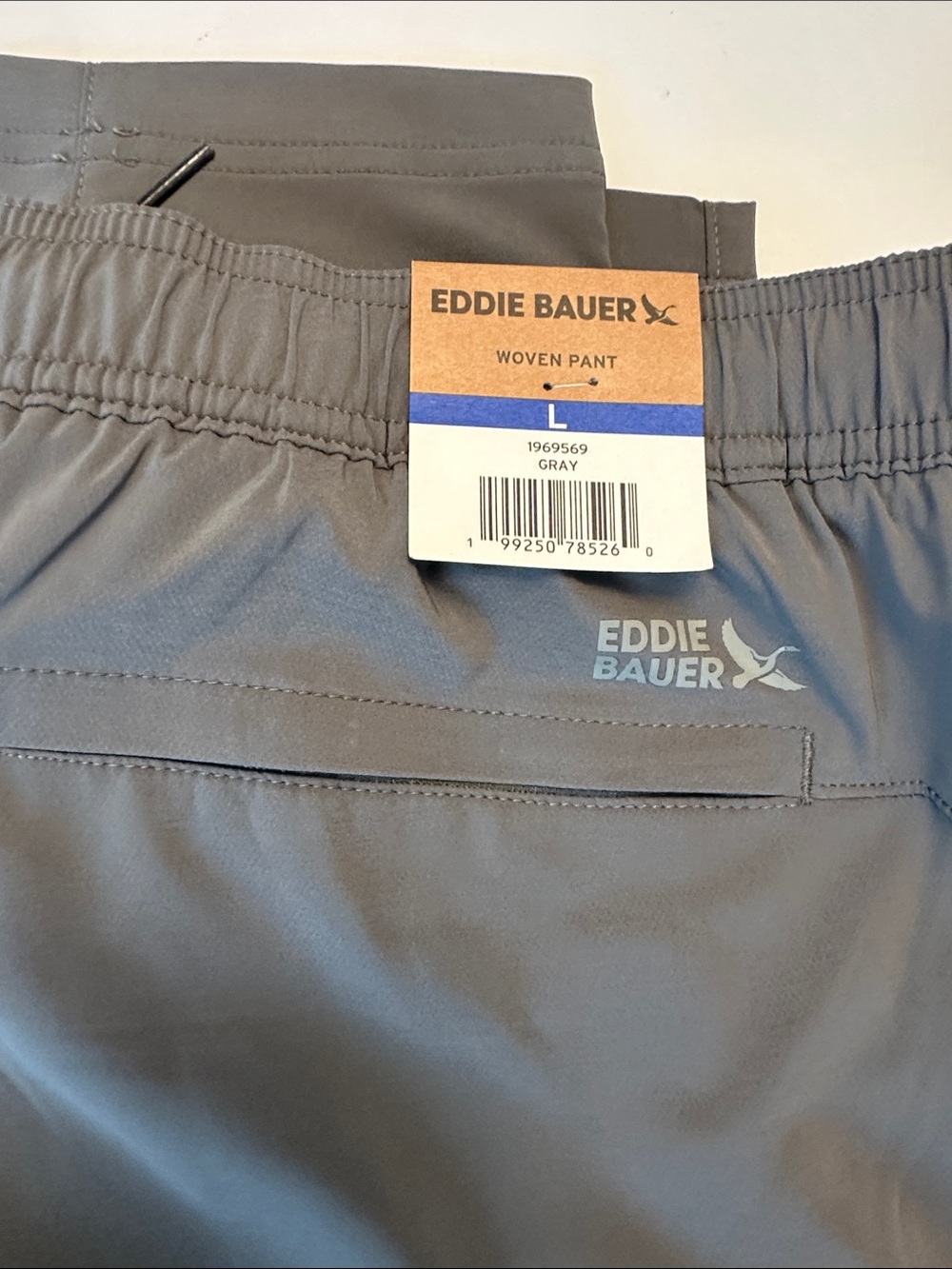 Eddie Bauer Gray Woven Jogger Pants